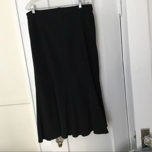 Eileen Fisher Black wool blend skirt